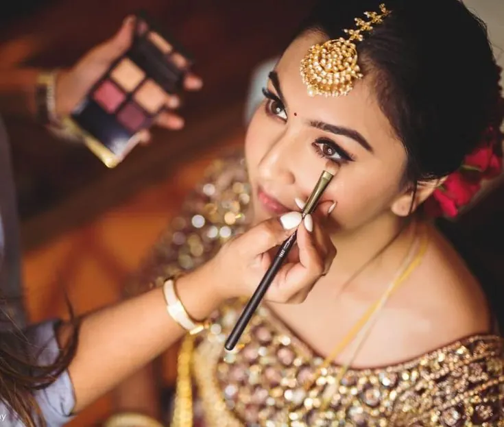 Bridal Makeup training session at the Kira Exotica beauty academy in Indore